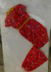 barbie red print dress